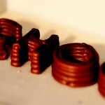 Impression 3D de chocolat, réalisée avec l’imprimante Choc Creator V1. (Source : ChocEdge Ltd)